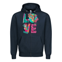 Navy love with nail elements bbs Zipper Hoodie - BundleAndBundleShop