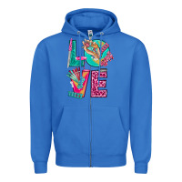True Royal love with nail elements bbs Zipper Hoodie - BundleAndBundleShop