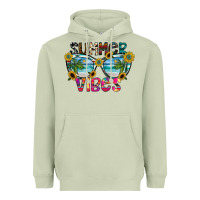 Matcha Summer Vibes Heavyweight Hoodie - CowhideDigitalArt