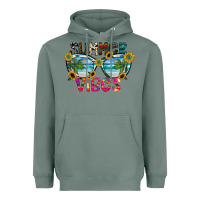 Sage Summer Vibes Heavyweight Hoodie - CowhideDigitalArt