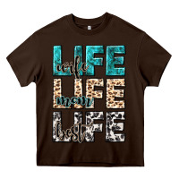 Chocolate Brown wife life wife mom life best Heavy Core Tee - NancyCooperArtShop