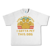 Lunar Rock Hold My Drink I Gotta Pet This Dog Urban Heavy Tee - Bettercallsaul