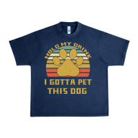 Navy Hold My Drink I Gotta Pet This Dog Urban Heavy Tee - Bettercallsaul
