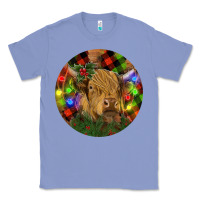 Colony Blue Brown Cow Christmas Classic Tee - RanaPortraitStore