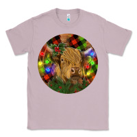 Lilac Brown Cow Christmas Classic Tee - RanaPortraitStore