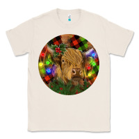 Natural Brown Cow Christmas Classic Tee - RanaPortraitStore