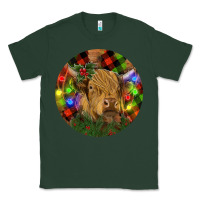 Sports Green Brown Cow Christmas Classic Tee - RanaPortraitStore