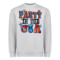 Heather Grey Party in the usa 4th of july Heavyweight Sweatshirt - CowGirlArtShop