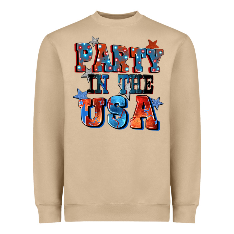 Party In The Usa 4th Of July Heavyweight Sweatshirt by CowGirlArtShop | Teevron