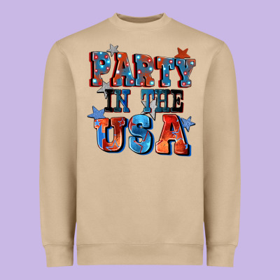 Party In The Usa 4th Of July Heavyweight Sweatshirt Designed By Cowgirlartshop