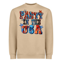 Mushroom Party in the usa 4th of july Heavyweight Sweatshirt - CowGirlArtShop