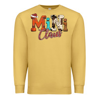 Antique Gold Mini Claus Premium Sweatshirt - CowhideDigitalArt