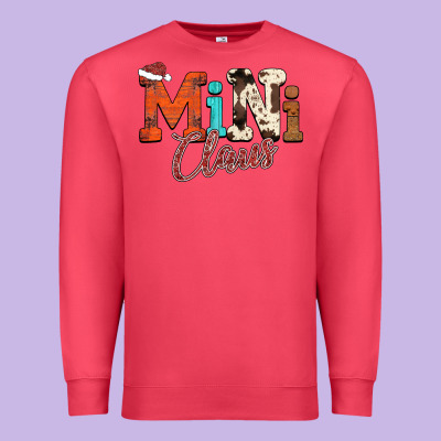 Mini Claus Premium Sweatshirt Designed By Cowhidedigitalart