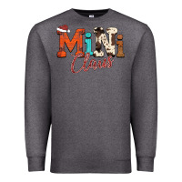 Charcoal Heather Mini Claus Premium Sweatshirt - CowhideDigitalArt