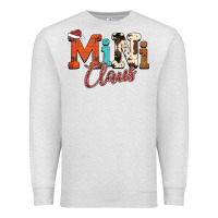 Oatmeal Heather Mini Claus Premium Sweatshirt - CowhideDigitalArt