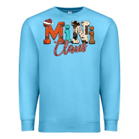 Ocean Blue Mini Claus Premium Sweatshirt - CowhideDigitalArt
