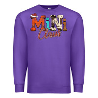 Purple Mini Claus Premium Sweatshirt - CowhideDigitalArt
