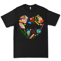 Black teacher heart custom Premium Tee - NancyCooperArtShop