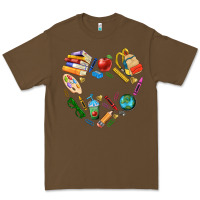 Cacao teacher heart custom Premium Tee - NancyCooperArtShop