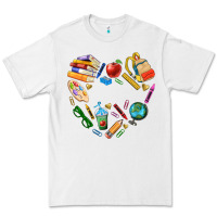 White teacher heart custom Premium Tee - NancyCooperArtShop