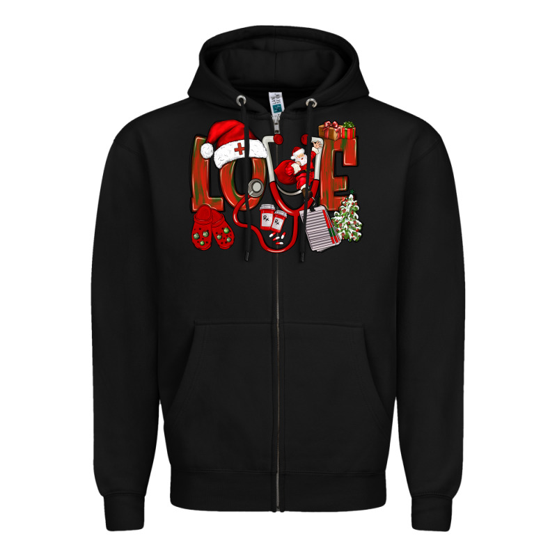 Christmas Love Nurse Bbs Zipper Hoodie by BundleAndBundleShop | Teevron
