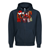 Navy christmas love nurse bbs Zipper Hoodie - BundleAndBundleShop