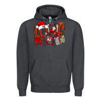 Smoke christmas love nurse bbs Zipper Hoodie - BundleAndBundleShop