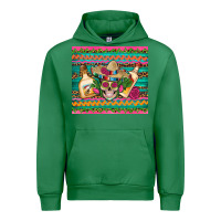 Emerald mexican tequila skull roses cactus sombrero Urban Hoodie - Artiststas