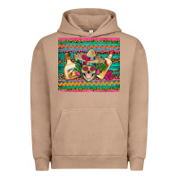 Pigment Burro mexican tequila skull roses cactus sombrero Urban Hoodie - Artiststas