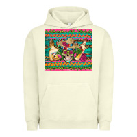 Pigment Pistachio mexican tequila skull roses cactus sombrero Urban Hoodie - Artiststas