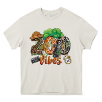 Cream zoo vibes Heavy Core Tee - JahusDesignShop