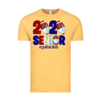 Vintage Mustard Quarantined Senior 2020 American Football Vintage Tee - Bettercallsaul