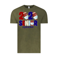 Vintage Olive Quarantined Senior 2020 American Football Vintage Tee - Bettercallsaul