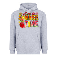 Heather Grey Sweet Summer Time Heavyweight Hoodie - CowhideDigitalArt