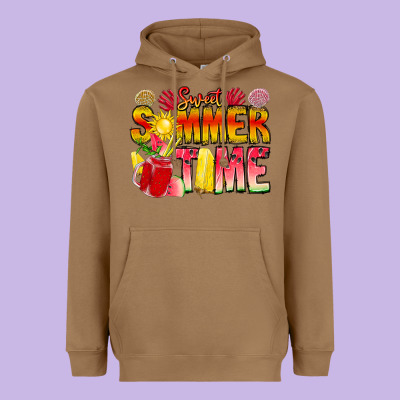 Sweet Summer Time Heavyweight Hoodie Designed By Cowhidedigitalart