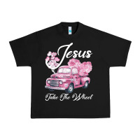 Black Leopard Floral Pink Car Jesus Take The Wheel Urban Heavy Tee - Bettercallsaul
