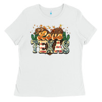 White love texas Ladies Tee - NancyCooperArtShop