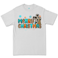 Dove Grey western merry christmas Premium Tee - MaliasSmallBusiness