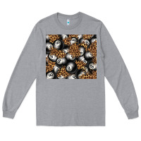 Heather Grey pool with leopard tumbler tbs Long Sleeve Tee - TumblerDesignByShophia