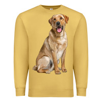 Antique Gold Labrador Retriever llustrations Premium Sweatshirt - LillyAllenDesigns