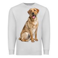 Dove Grey Labrador Retriever llustrations Premium Sweatshirt - LillyAllenDesigns
