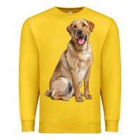 Lemon Labrador Retriever llustrations Premium Sweatshirt - LillyAllenDesigns
