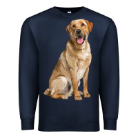 Navy Labrador Retriever llustrations Premium Sweatshirt - LillyAllenDesigns