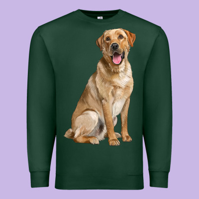 Labrador Retriever Llustrations Premium Sweatshirt Designed By Lillyallendesigns