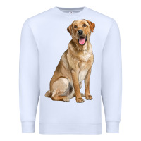 White Labrador Retriever llustrations Premium Sweatshirt - LillyAllenDesigns
