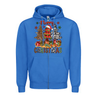 True Royal merry christmas with western trees bbs Zipper Hoodie - BundleAndBundleShop
