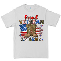 Dove Grey proud veteran u.s army Premium Tee - RanaPortraitStore