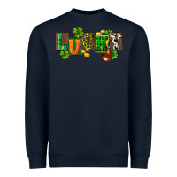 Navy Western lucky St. Patrick's Day Heavyweight Sweatshirt - CowGirlArtShop