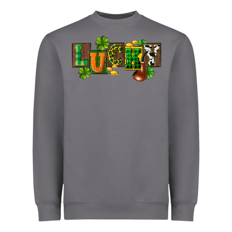 Western Lucky St. Patrick's Day Heavyweight Sweatshirt by CowGirlArtShop | Teevron