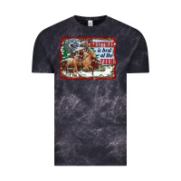 Cloud Black christmas is best at the farm Vintage Tee - RanaPortraitStore